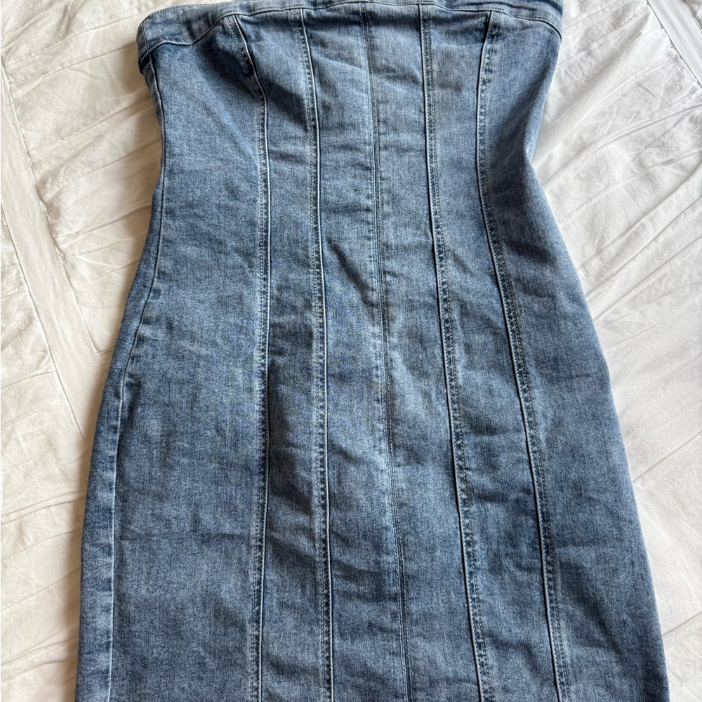 Princess Polly Houser Mini Dress in Denim